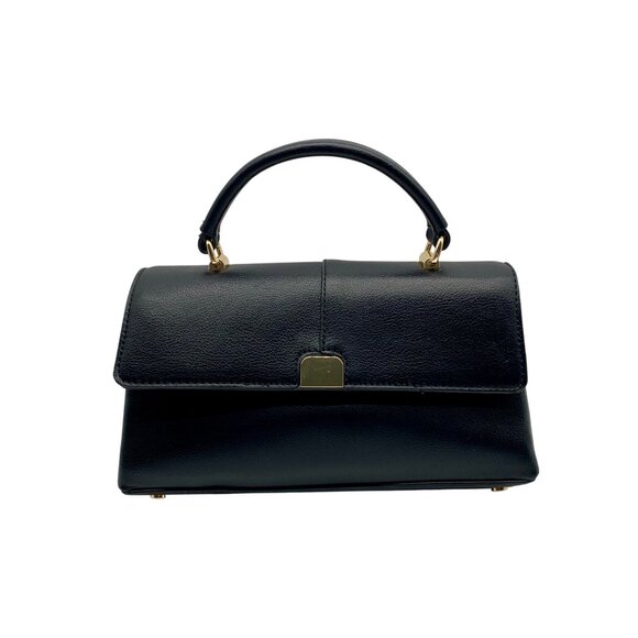On 34th Black Kristt Solid Top Handle Convertible Satchel Bag - Picture 1 of 10